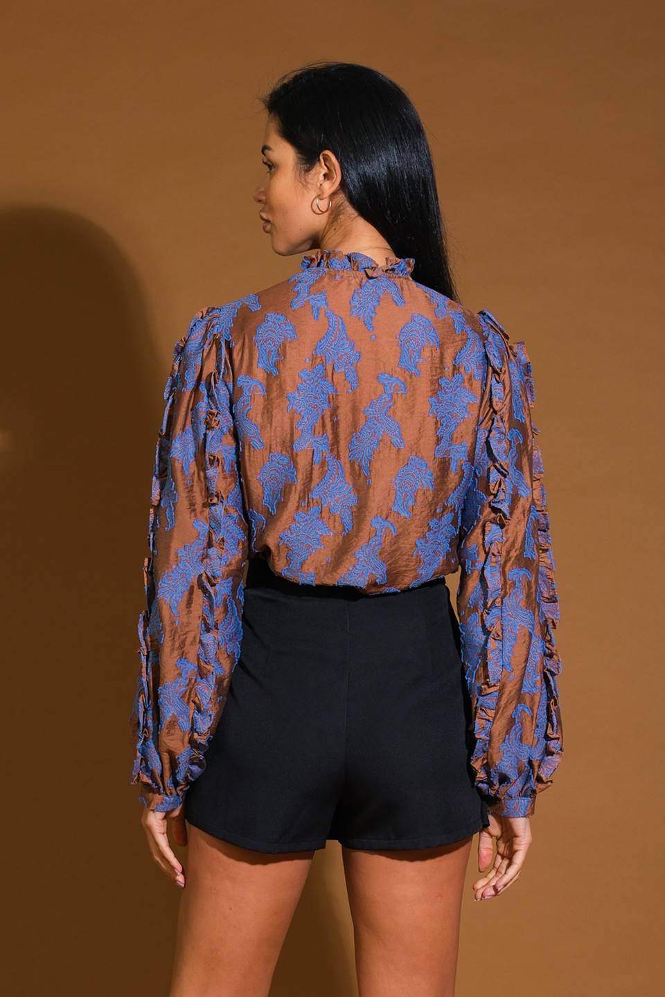 Flying Tomato True To Me Jacquard Woven Top