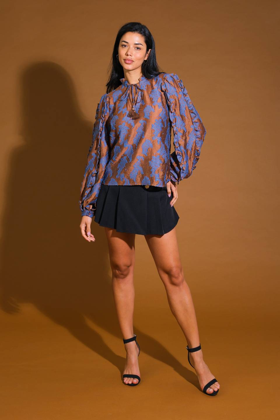 Flying Tomato True To Me Jacquard Woven Top