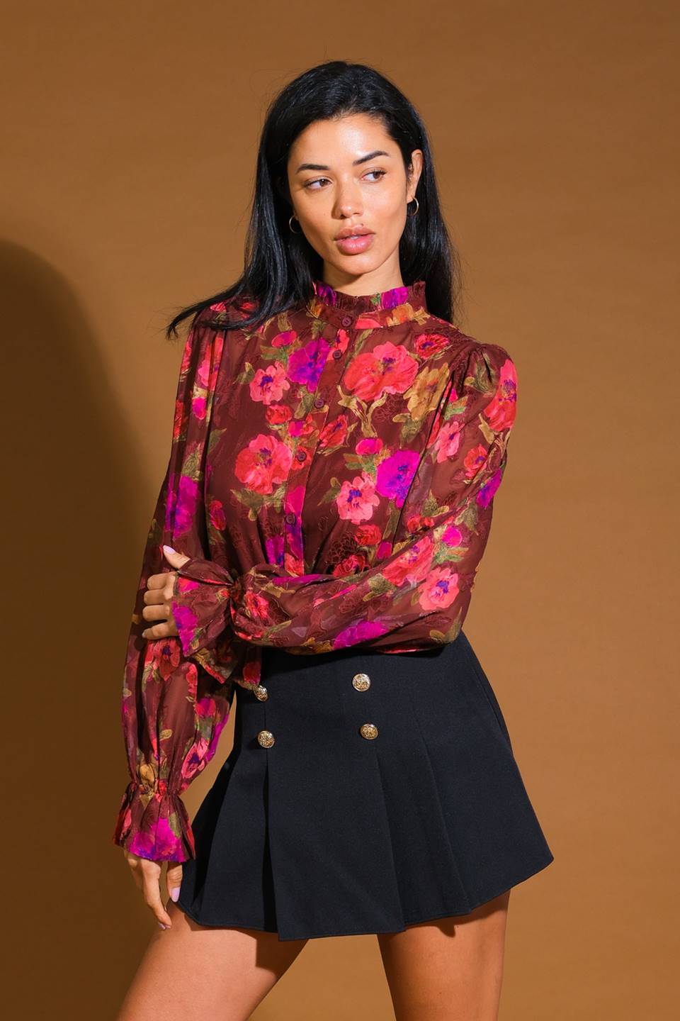 Flying Tomato Perfect Stunner Woven Top