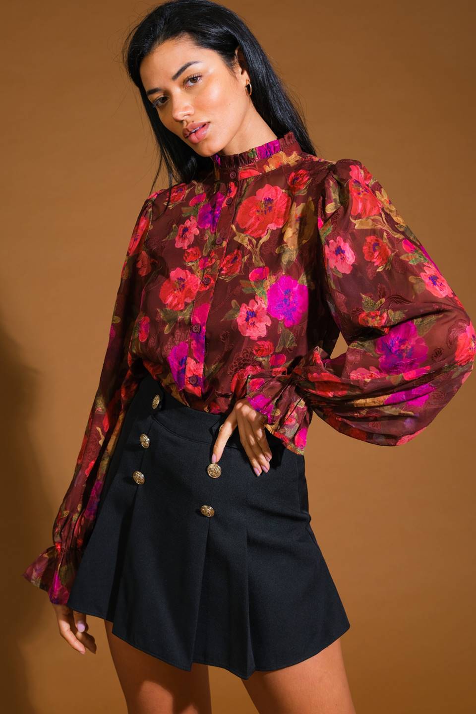 Flying Tomato Perfect Stunner Woven Top