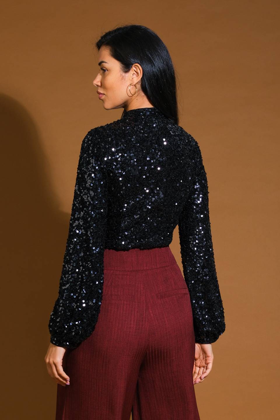 Flying Tomato Stay The Same Sequin Top