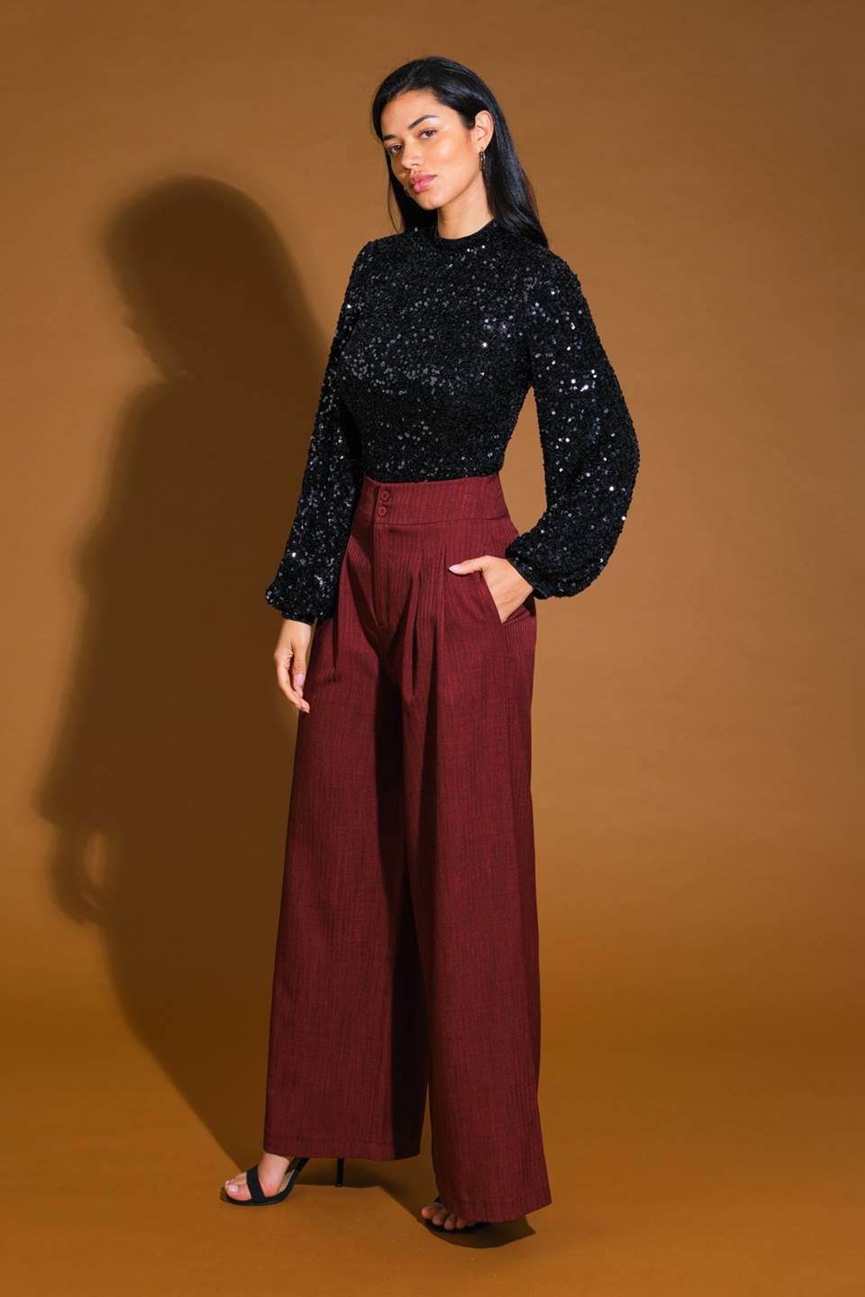 Flying Tomato Stay The Same Sequin Top