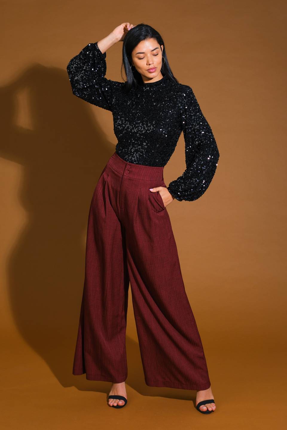 Flying Tomato Stay The Same Sequin Top