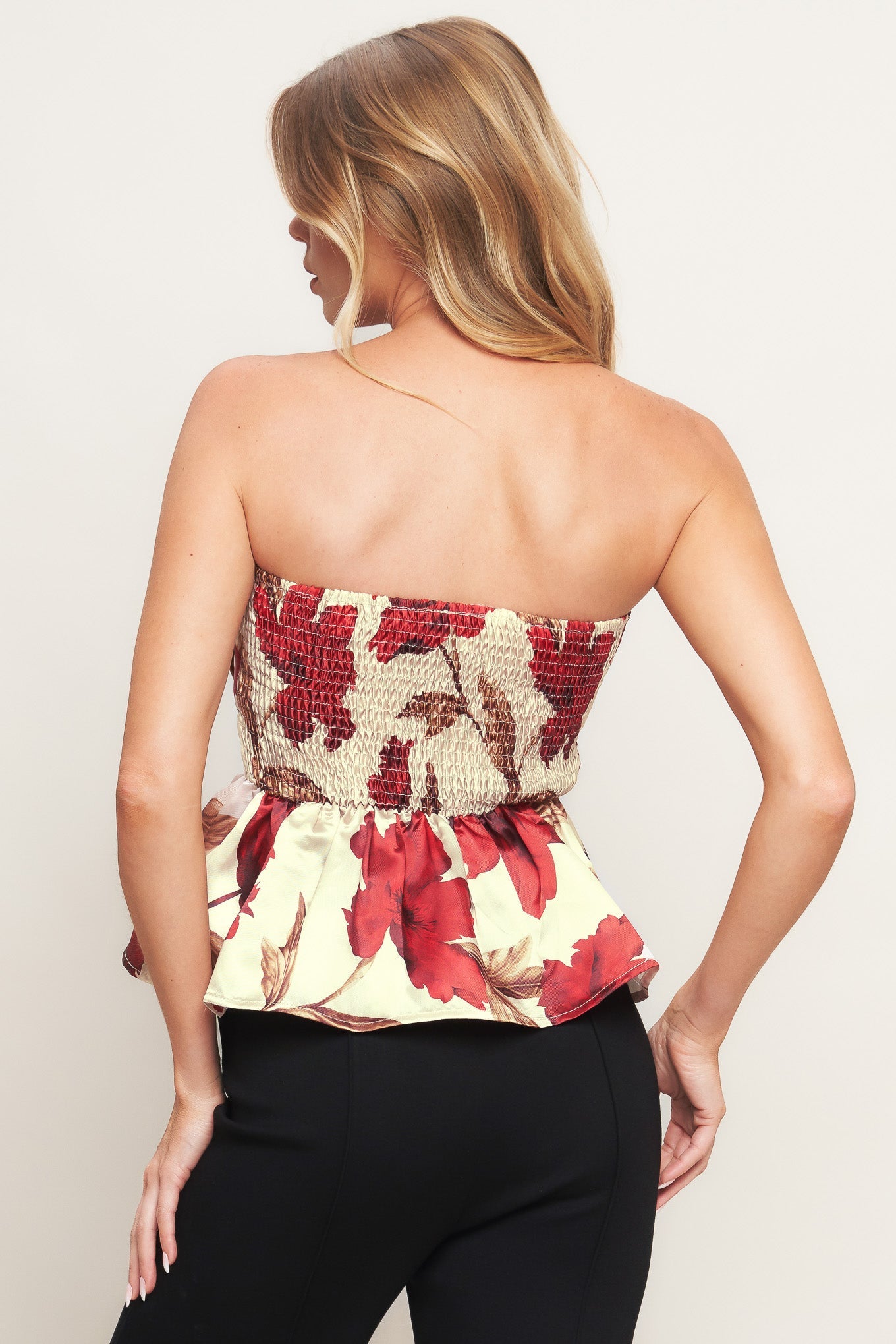 Flying Tomato Holiday Blossom Woven Top