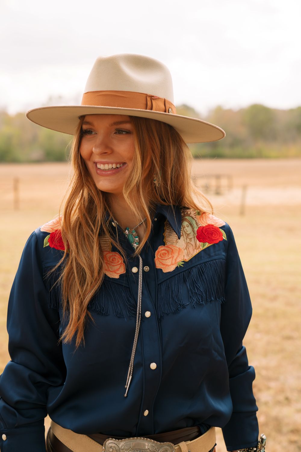 Rodeo Quincy Dark Navy Button Up