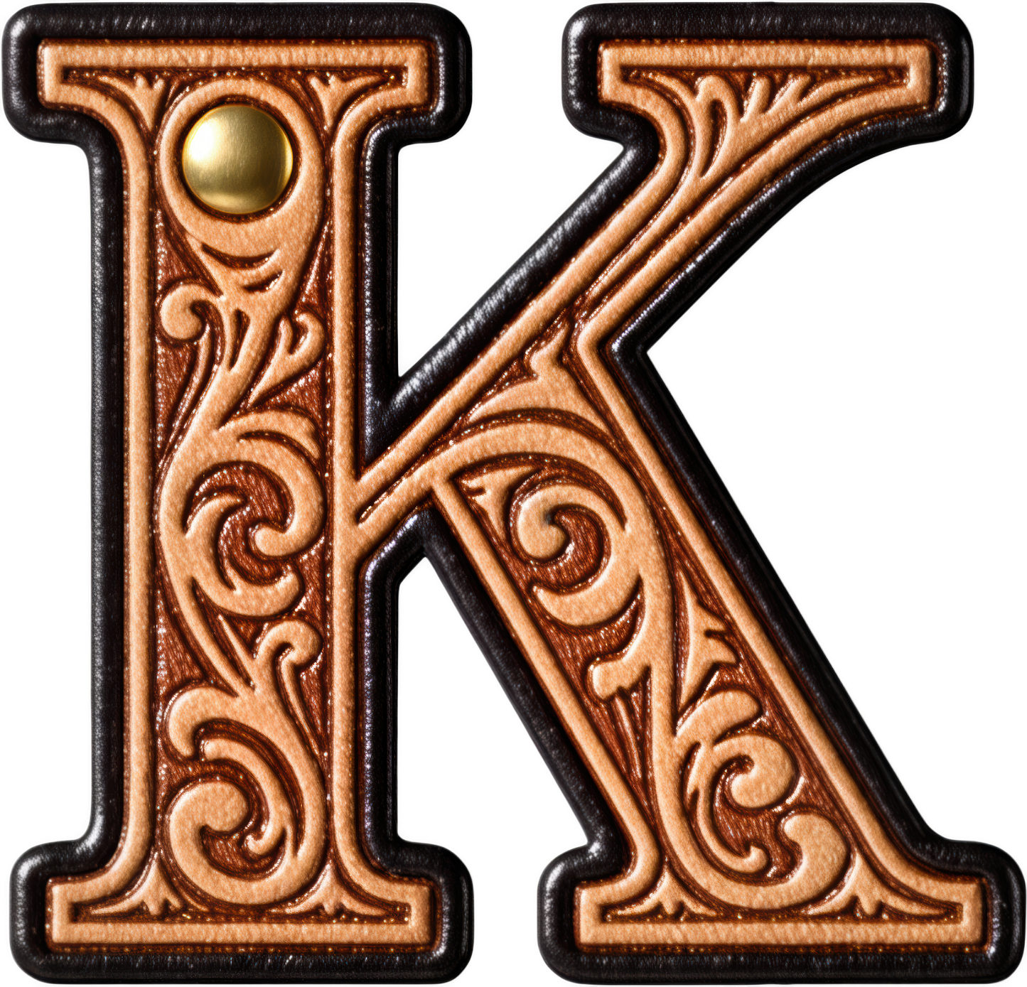 Monogrammed Initial Western Leather Look Saddle Longhorn Cowboy Cowgirl Kitchen Dish Towels Made in America