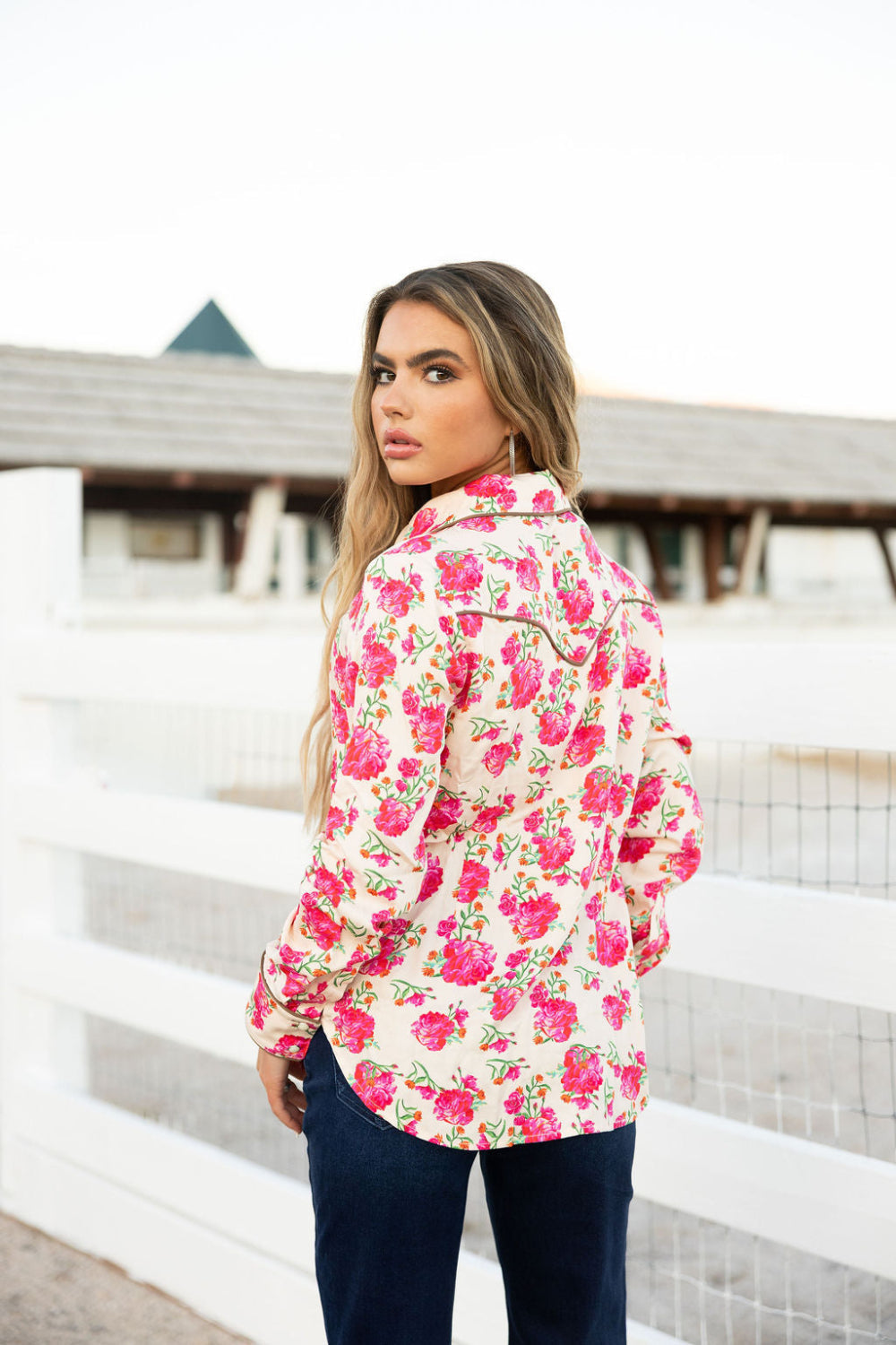 Rodeo Quincy Wild Rose Button Up