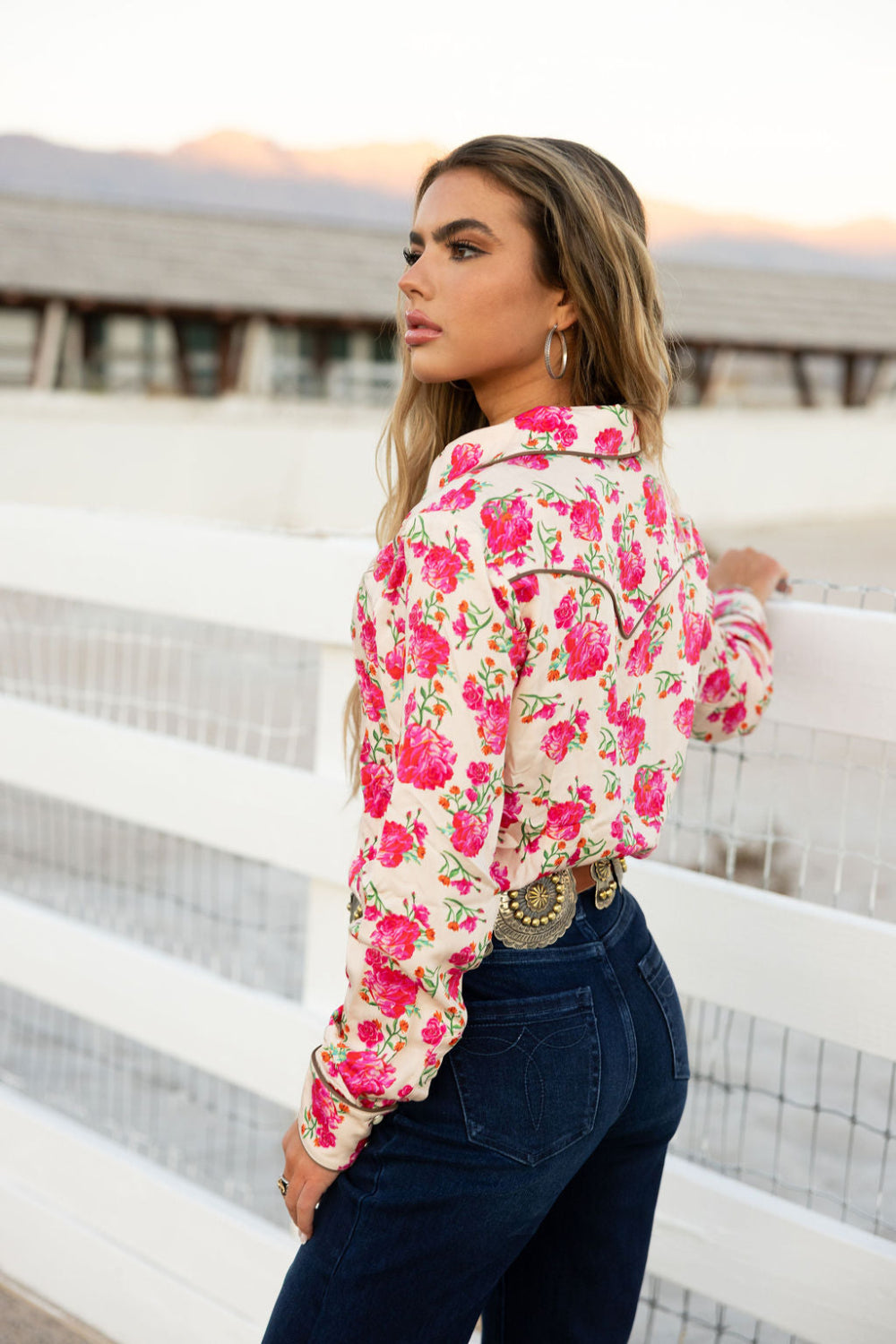 Rodeo Quincy Wild Rose Button Up