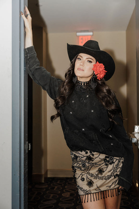 Rodeo Quincy Studded Cowboy Hoodie