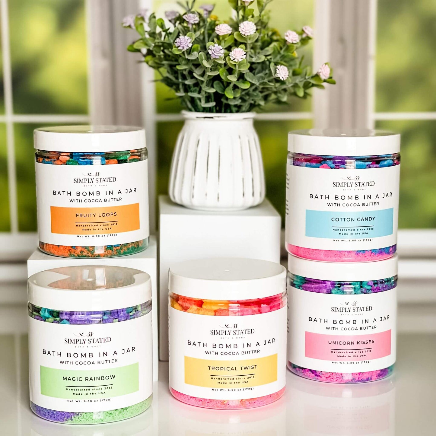 Simply Stated Cotton Candy Bath Bomb Powder