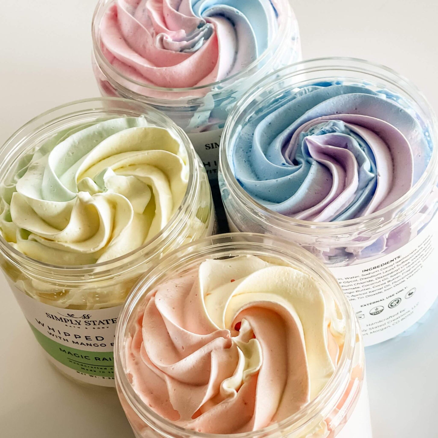 Simply Stated Cotton Candy Kids Whipped Soap Made in America