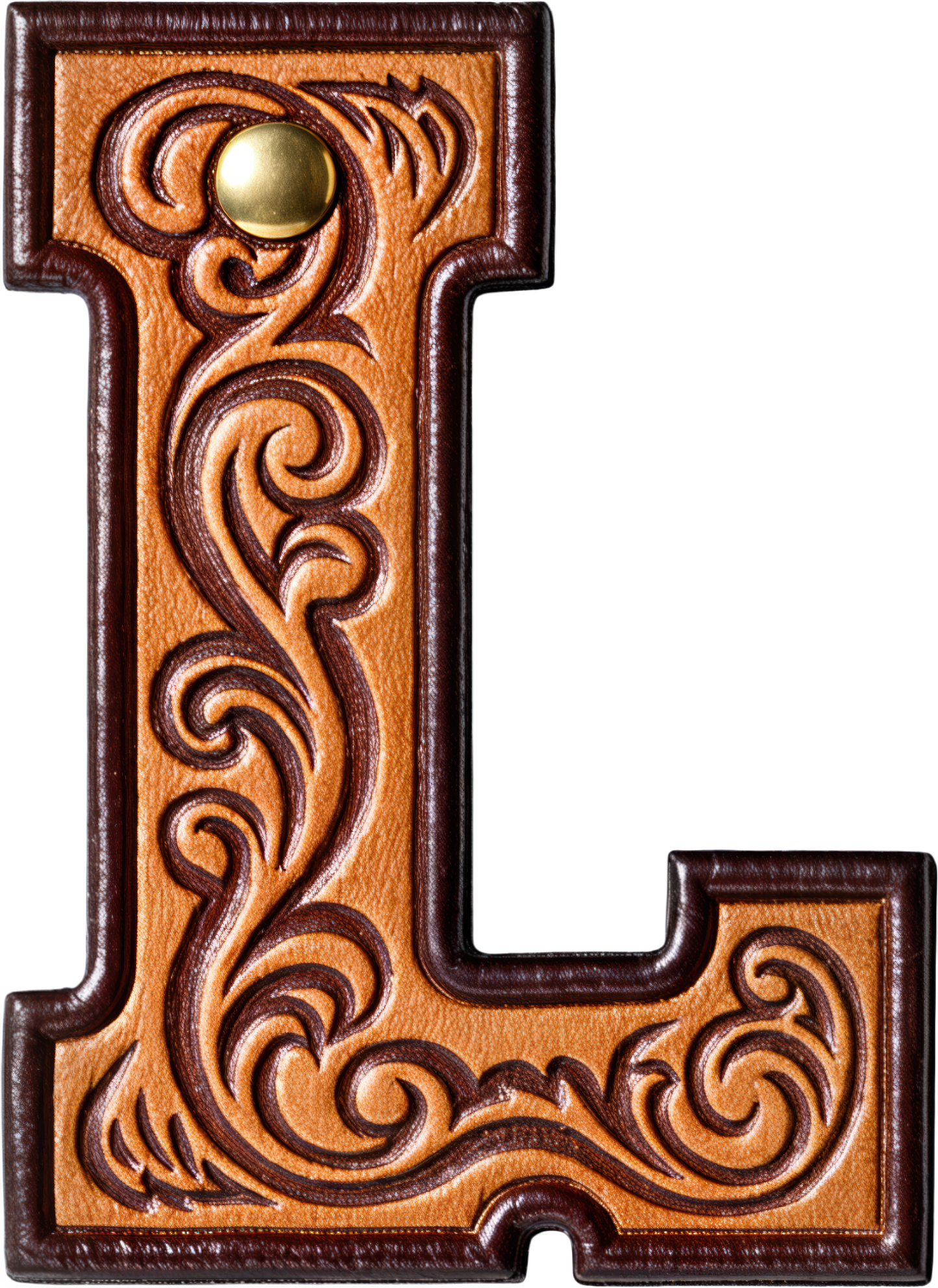 Monogrammed Initial Western Leather Look Saddle Longhorn Cowboy Cowgirl Kitchen Dish Towels Made in America