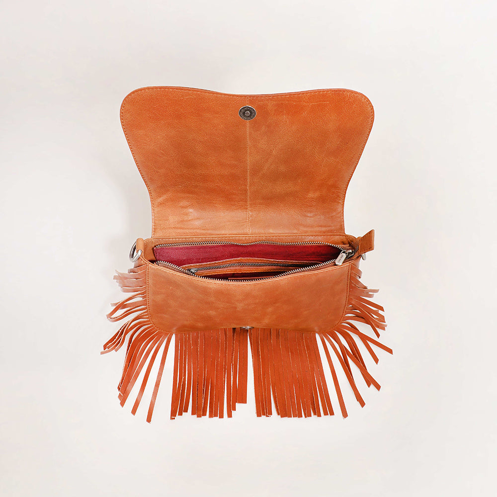 Myra Loyal West Boho Medium Tassle Bag