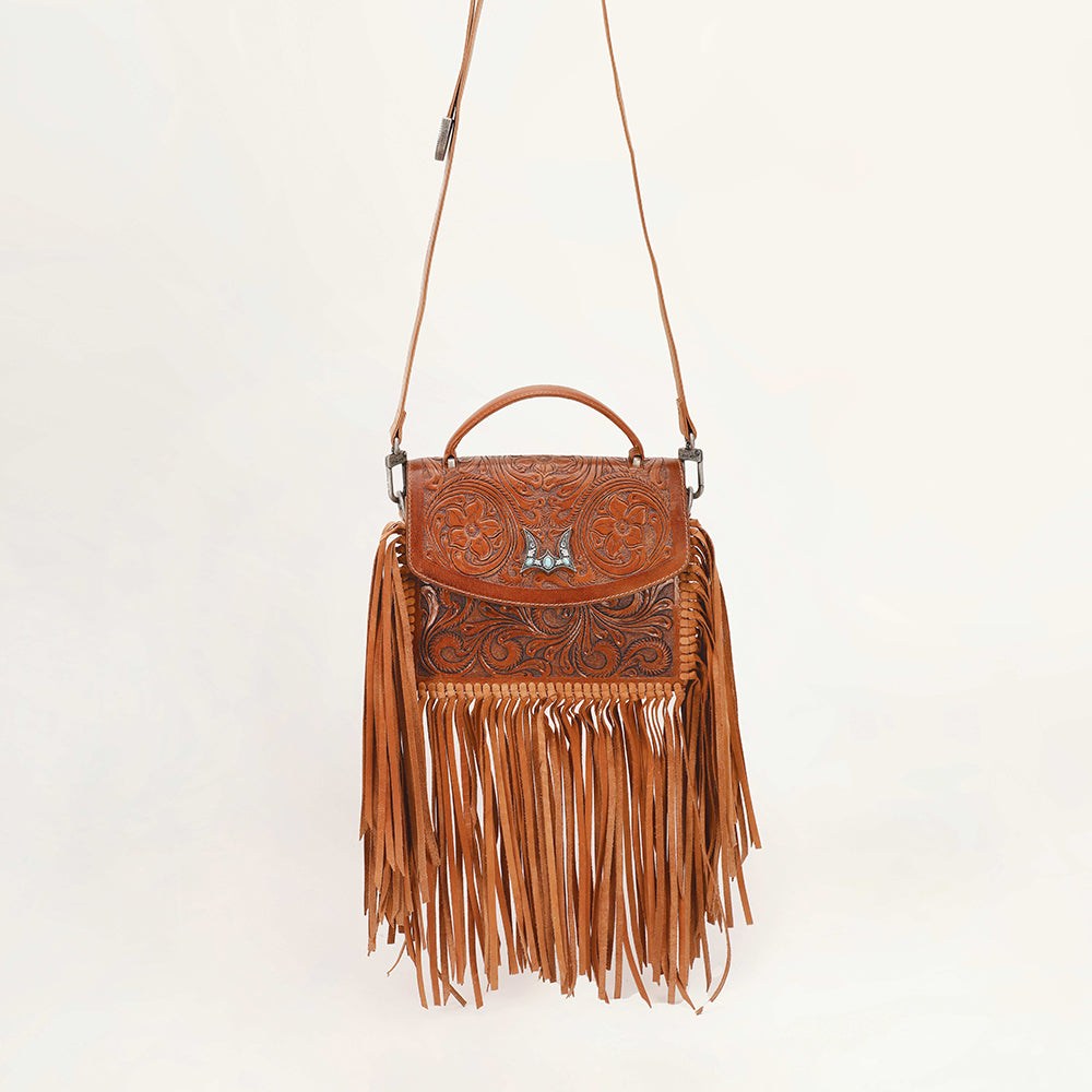 Myra Loyal West Classic Flap Medium Tassle Bag