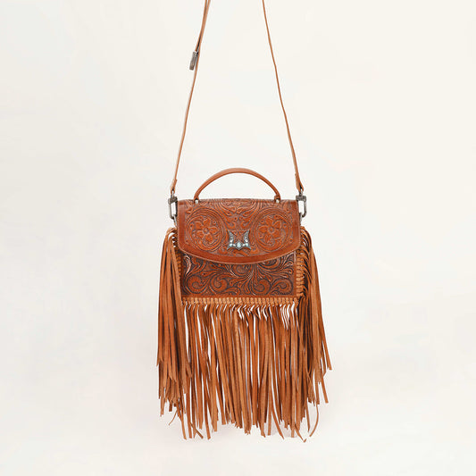 Myra Loyal West Classic Flap Medium Tassle Bag