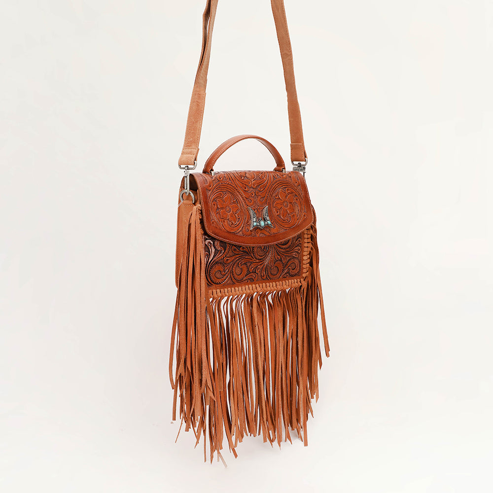 Myra Loyal West Classic Flap Medium Tassle Bag