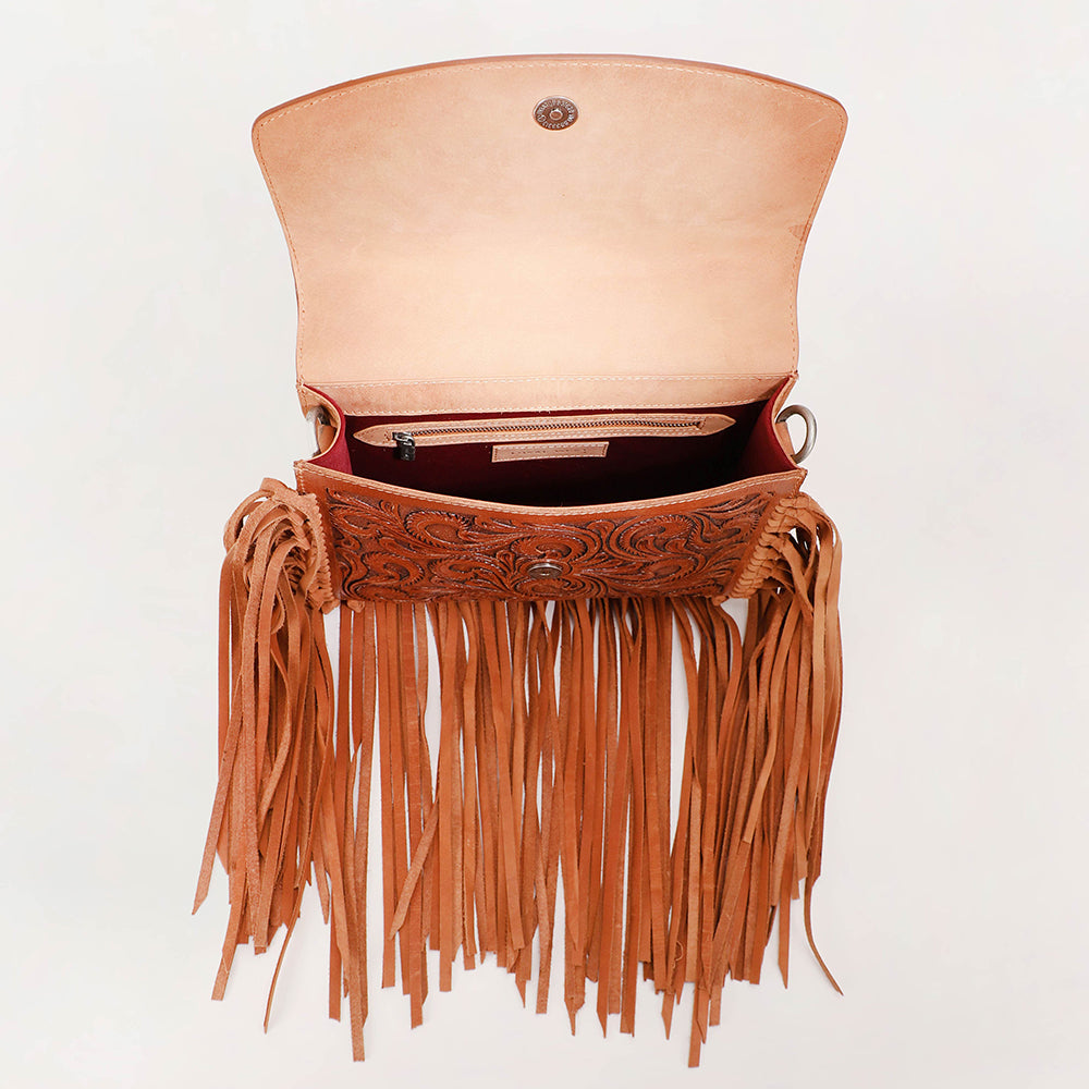 Myra Loyal West Classic Flap Medium Tassle Bag