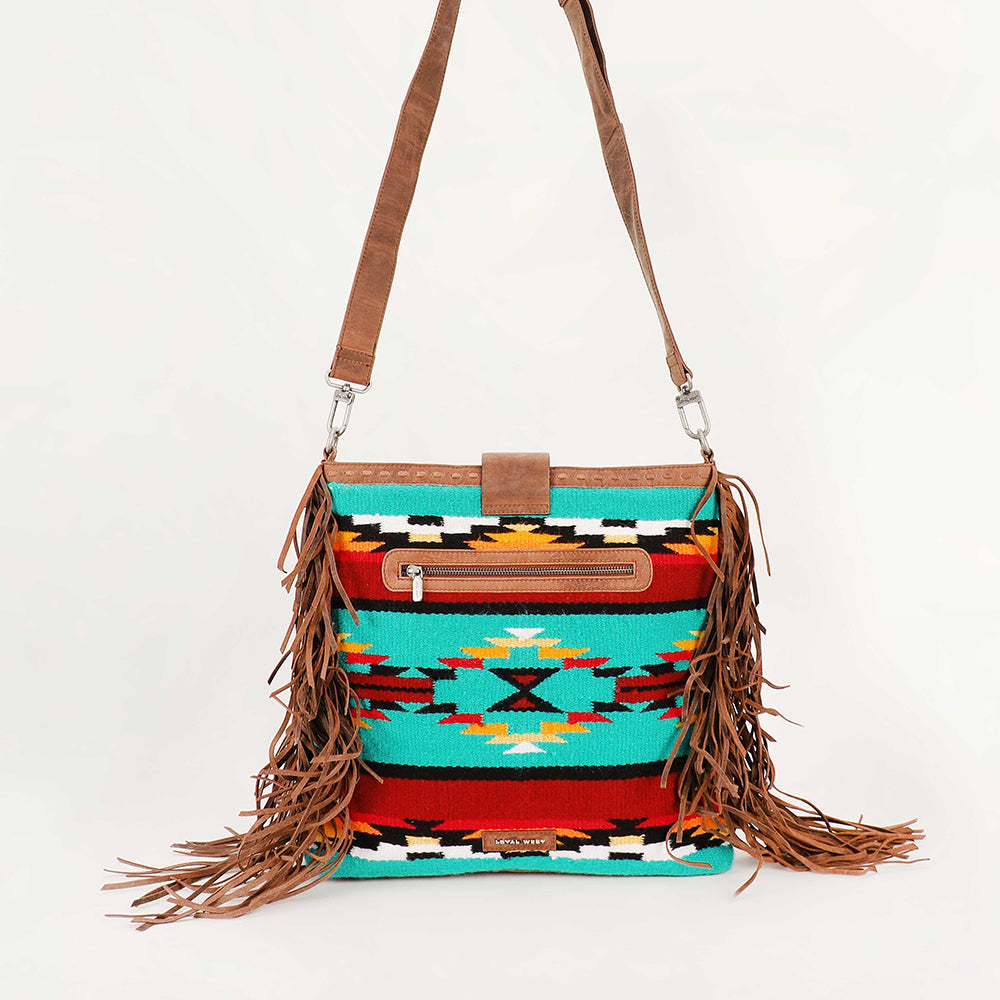 Myra Loyal West Long Chap Cowhide Tassle Bag