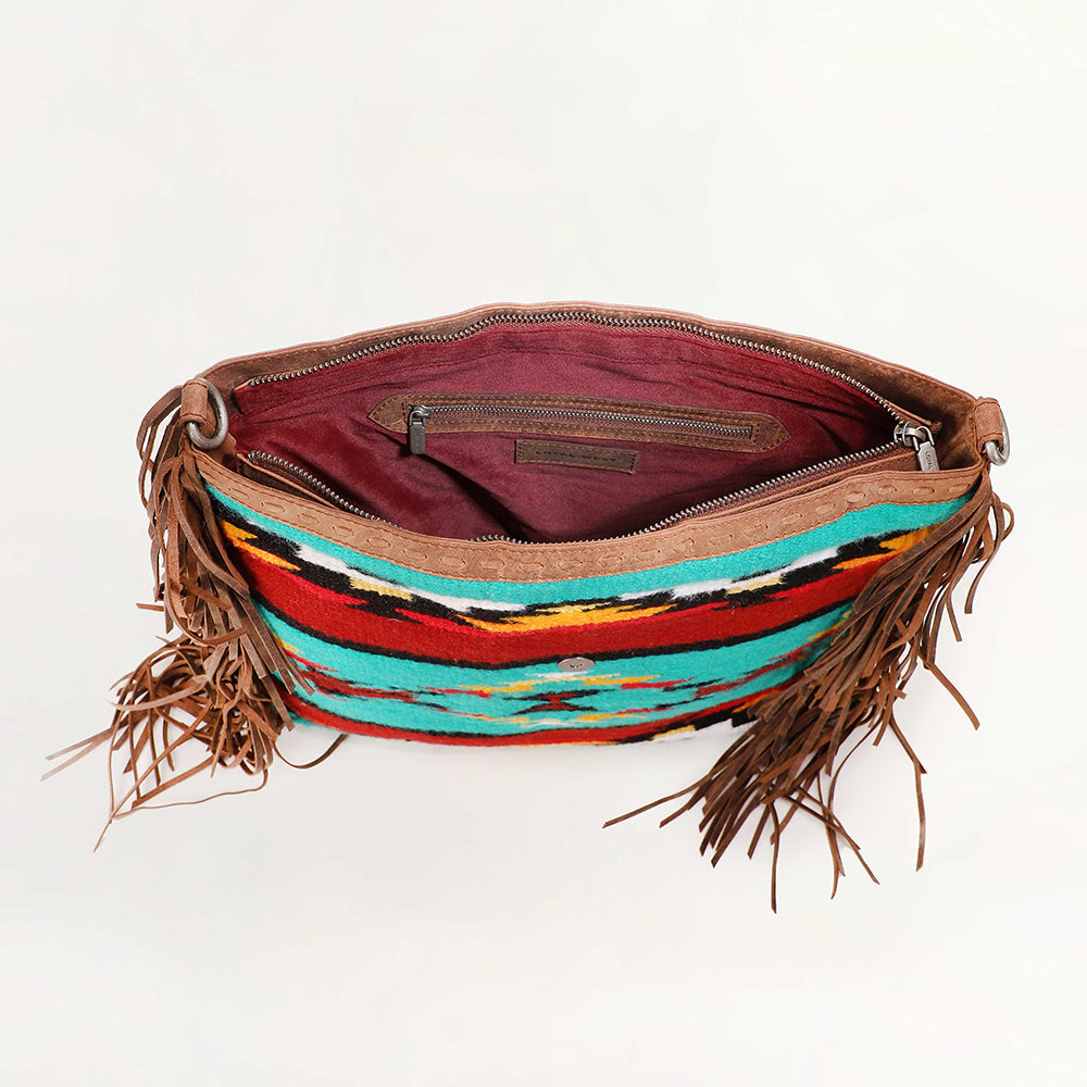 Myra Loyal West Long Chap Cowhide Tassle Bag
