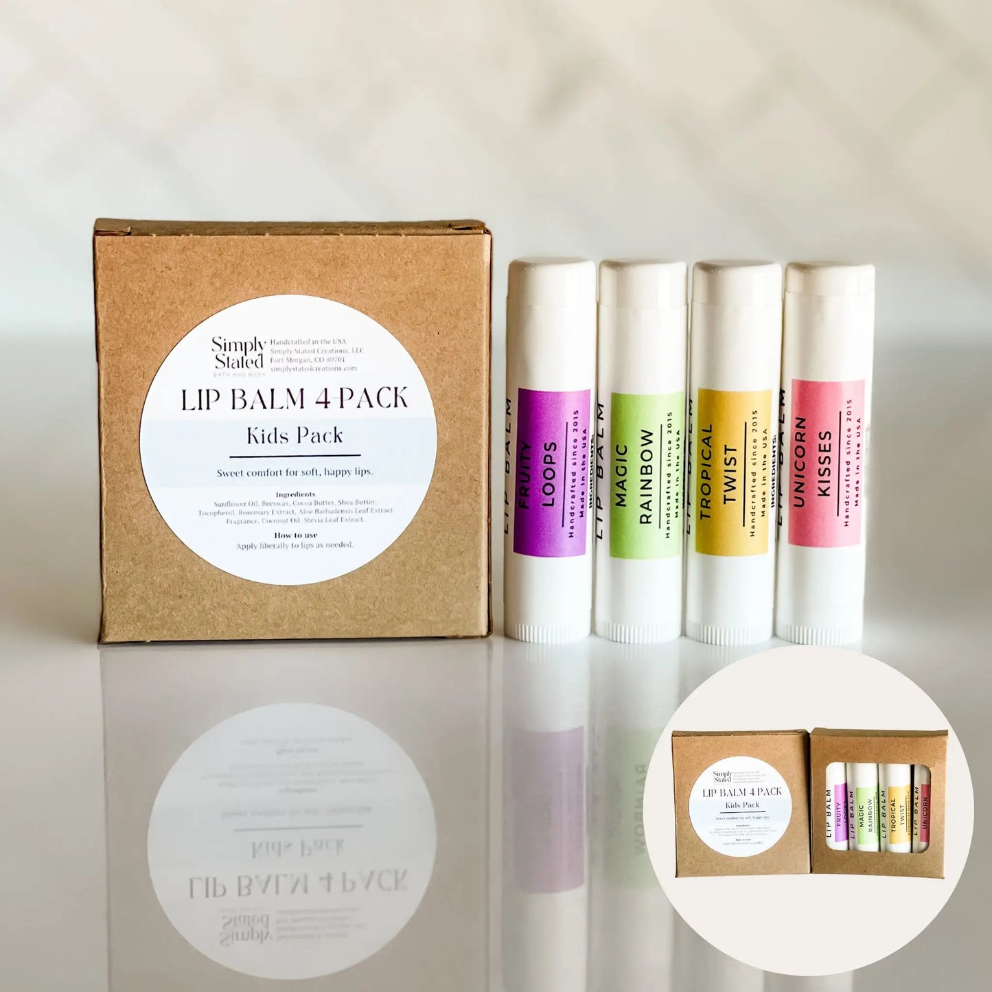 Everyday Favorites Lip Balm 4-Pack | Curated Flavor Bundles