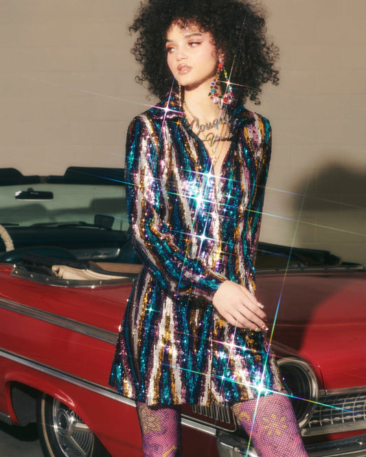 Martini Dress - Rainbow Glitter by Meghan Fabulous  XS OR S