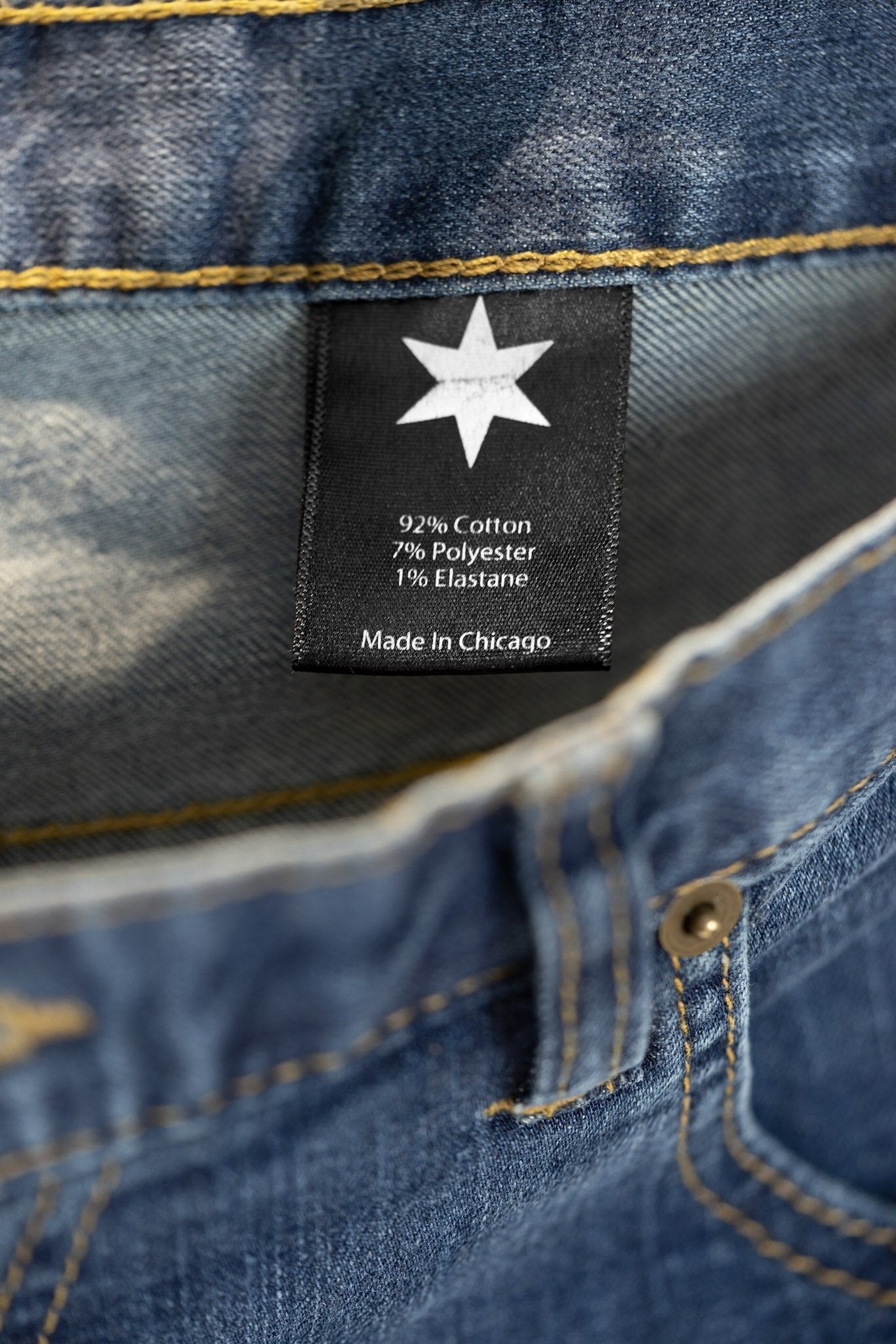 Dearborn Denim & Apparel Men's Tailored Fit Medium Wash Jeans