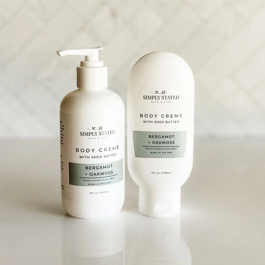 Simply Stated Bergamot + Oakmoss Men’s Body Creme