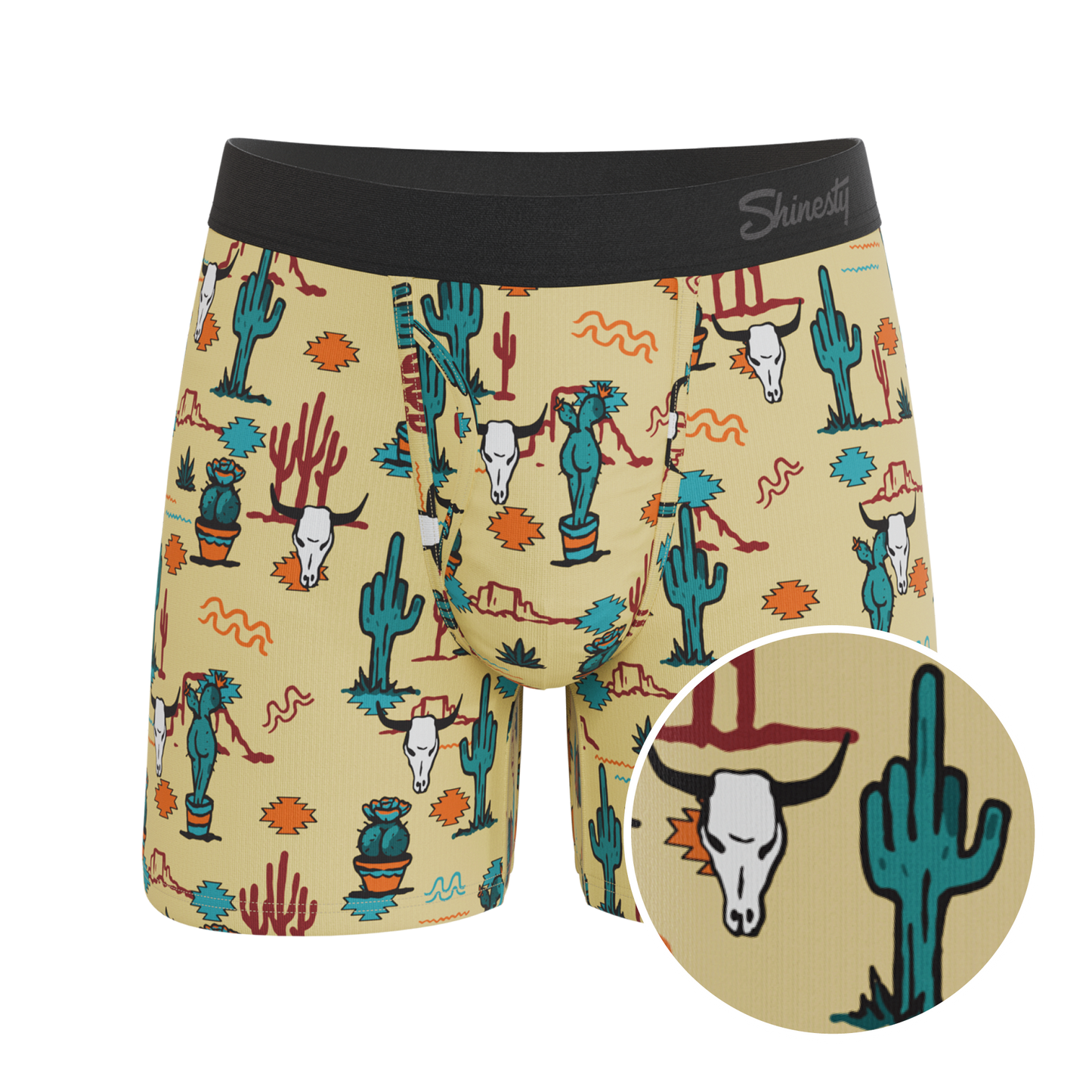 The Mirage | Western Cactus Ball Hammock® Pouch Underwear With Fly