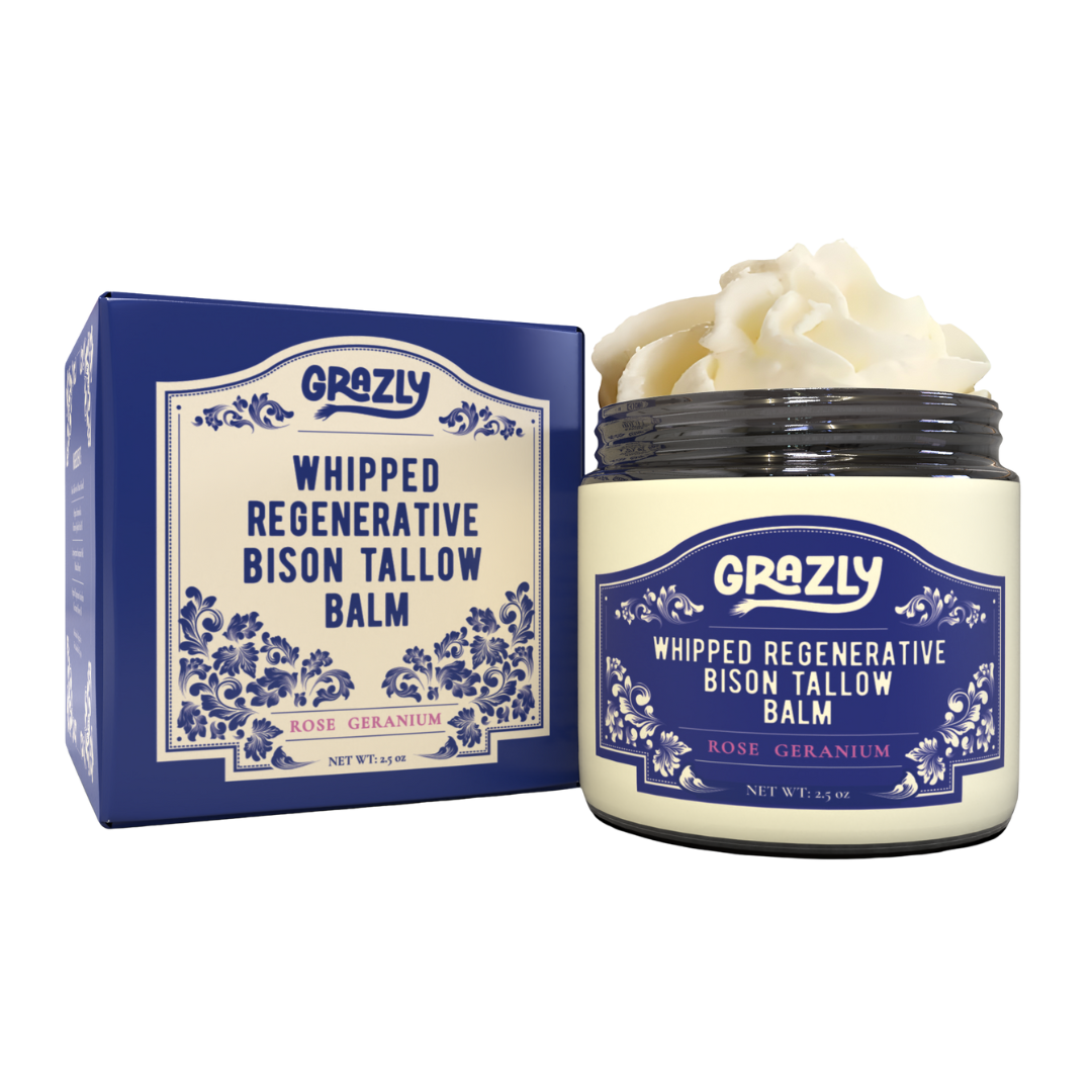 Grazly Whipped Bison Tallow & Manuka Honey Moisturizing Balm