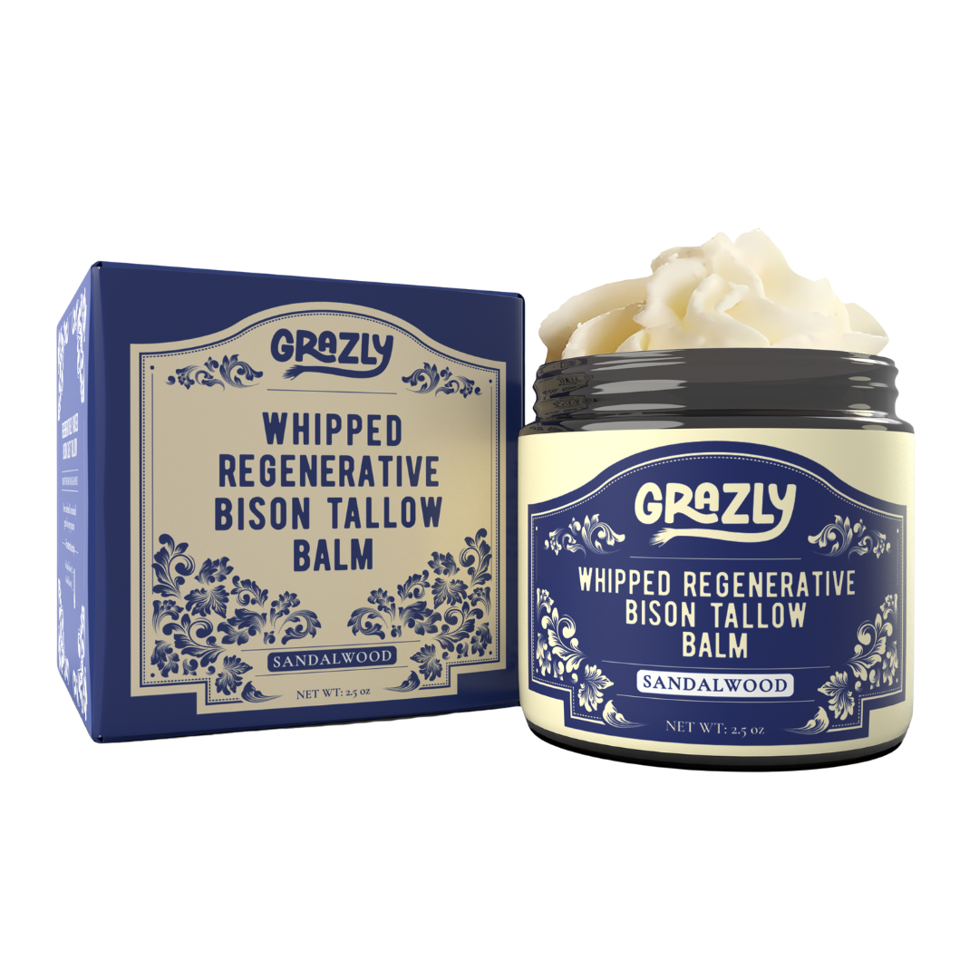 Grazly Whipped Bison Tallow & Manuka Honey Moisturizing Balm