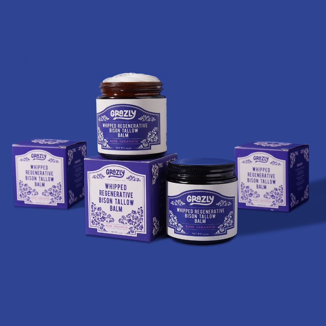 Grazly Whipped Bison Tallow & Manuka Honey Moisturizing Balm