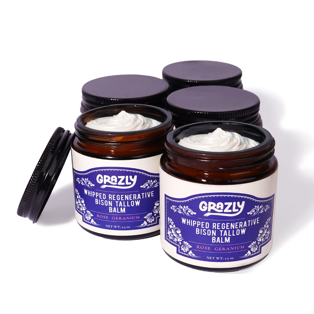 Grazly Whipped Bison Tallow & Manuka Honey Moisturizing Balm