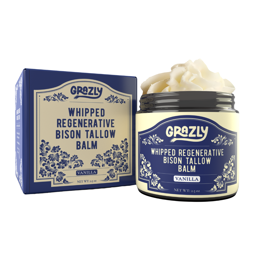 Grazly Whipped Bison Tallow & Manuka Honey Moisturizing Balm