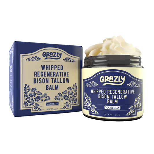 Grazly Whipped Bison Tallow & Manuka Honey Moisturizing Balm