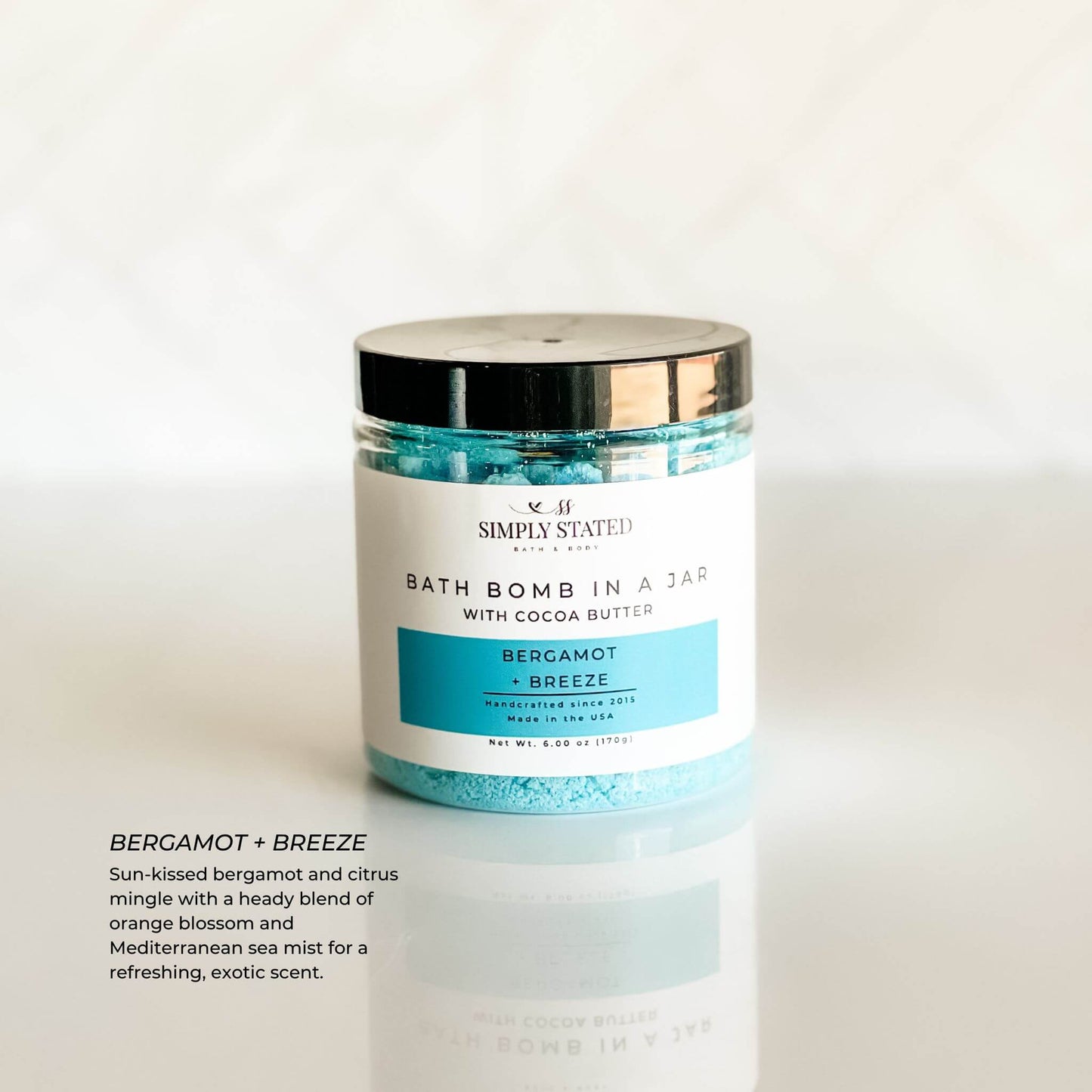 Simply Stated Creations Seasonal Bath Bomb in a Jar | Limited Batch Scents