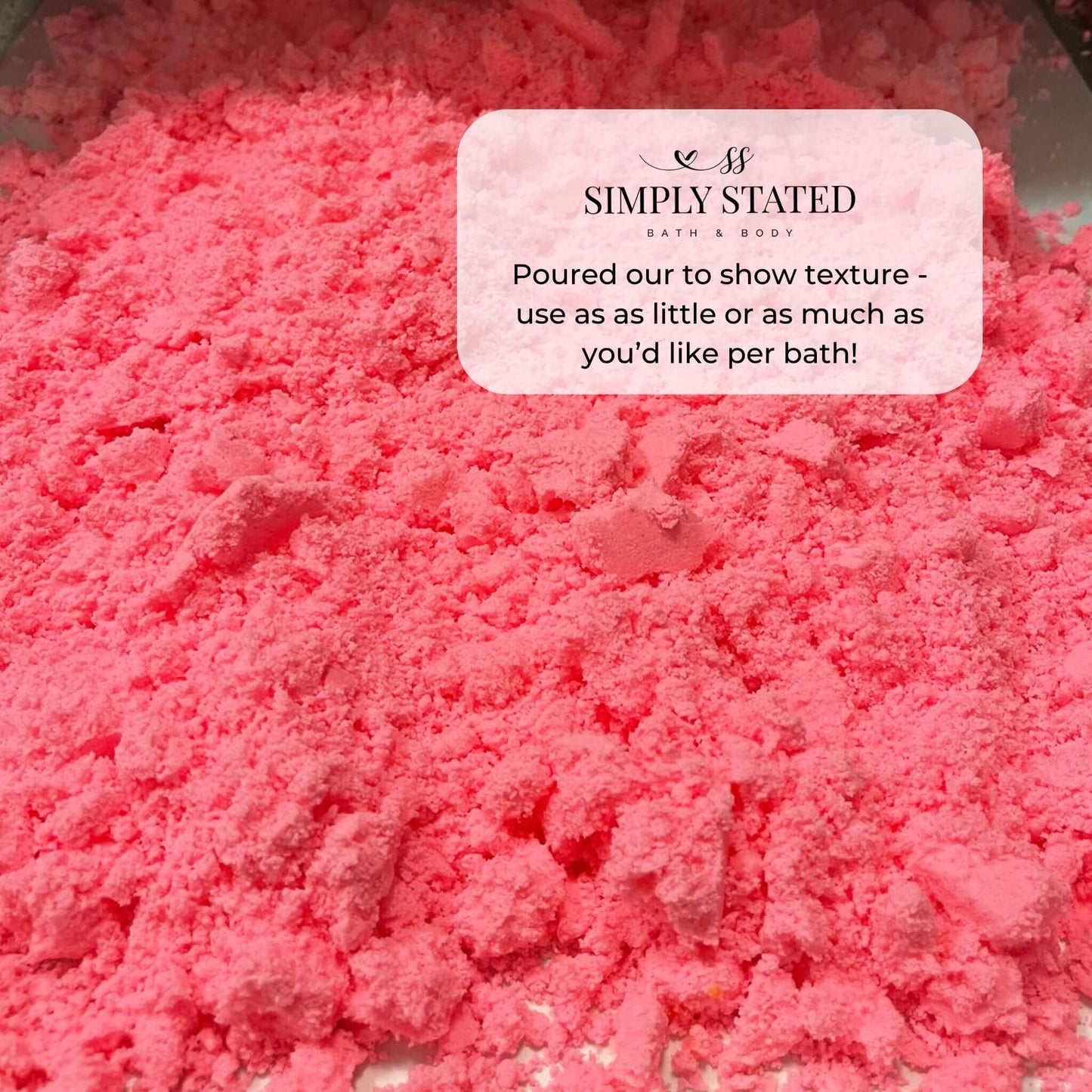Simply Stated Creations Seasonal Bath Bomb in a Jar | Limited Batch Scents