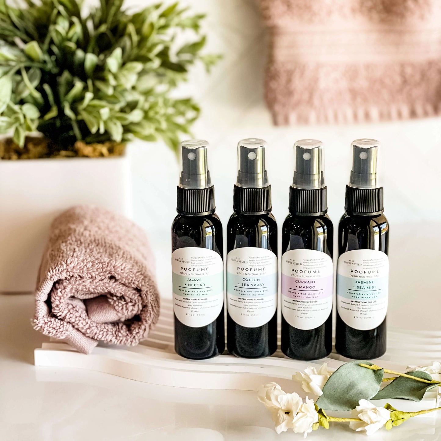 Cotton + Sea Spray Poofume | Bathroom Odor Neutralizing Spray
