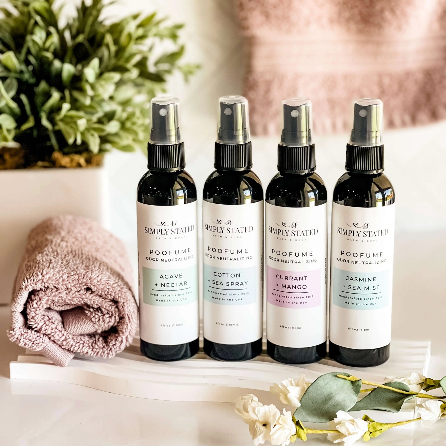 Cotton + Sea Spray Poofume | Bathroom Odor Neutralizing Spray