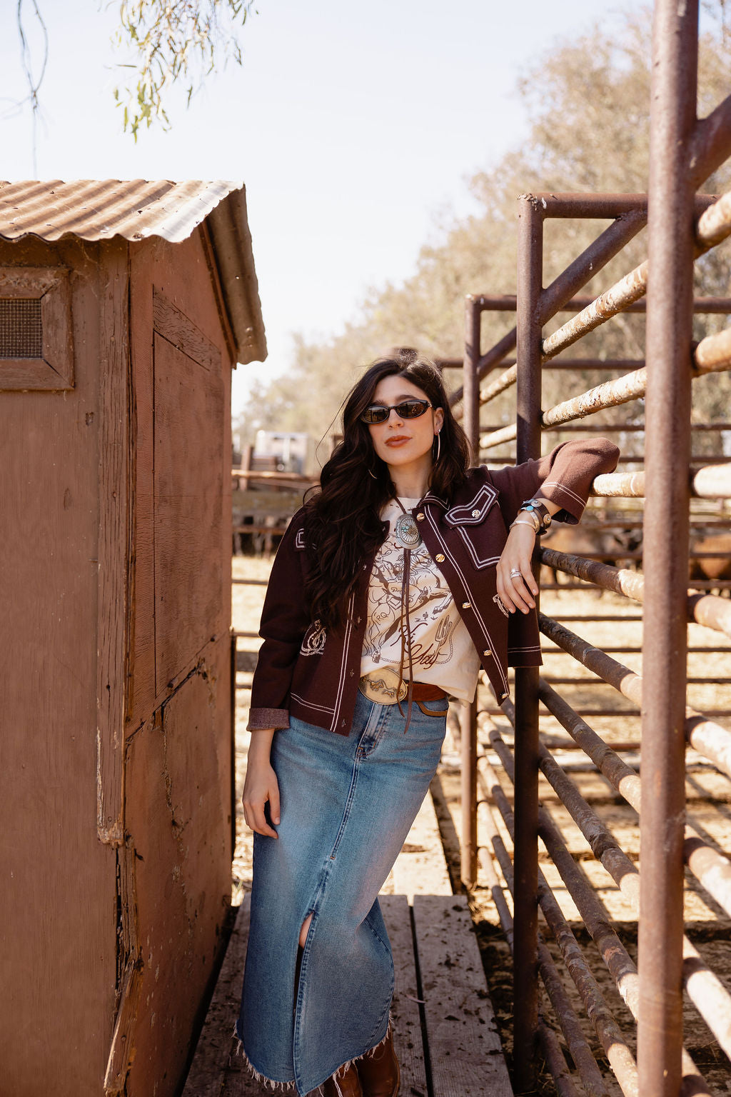 Rodeo Quincy Garden Gate Cowgirl Skirt