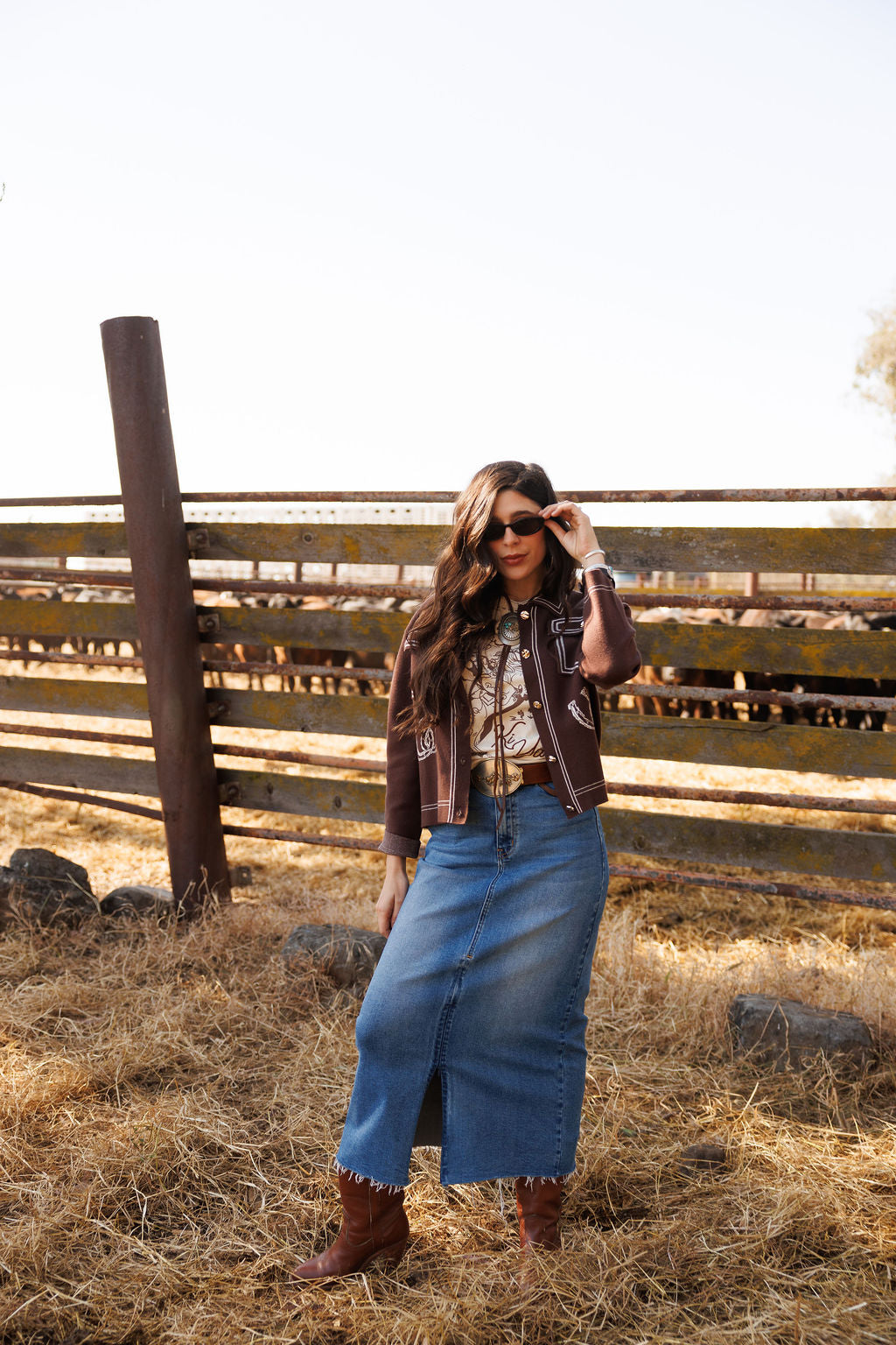 Rodeo Quincy Garden Gate Cowgirl Skirt