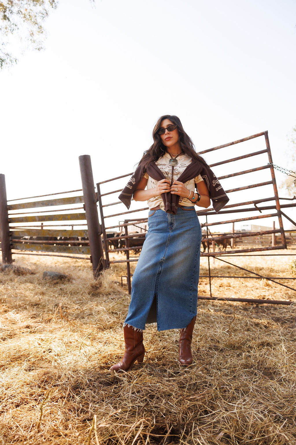 Rodeo Quincy Garden Gate Cowgirl Skirt