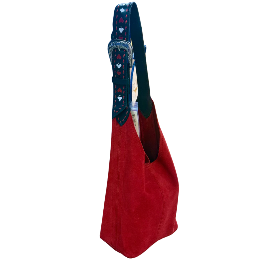 Alamo Saddlery Darlin Duo Bag-Red with Vegas Strap