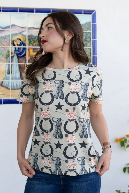 Rodeo Quincy Johnny's Rosie Tee