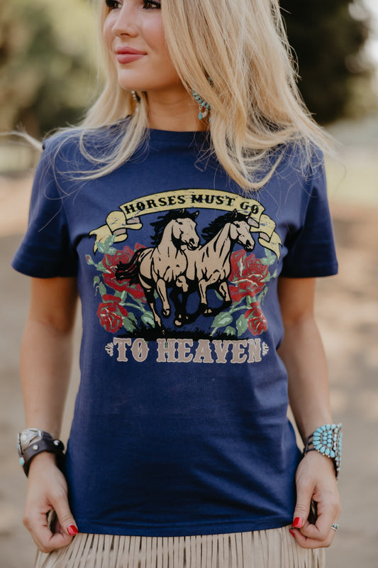 Rodeo Quincy Horses in Heaven Tee