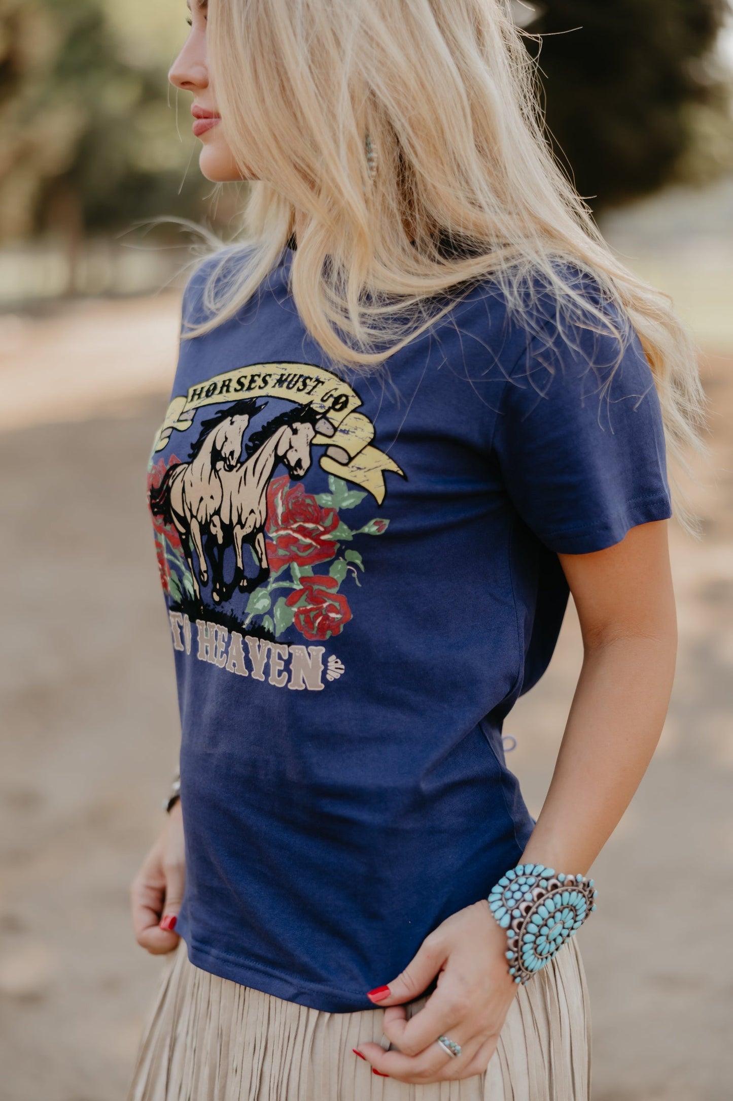 Rodeo Quincy Horses in Heaven Tee