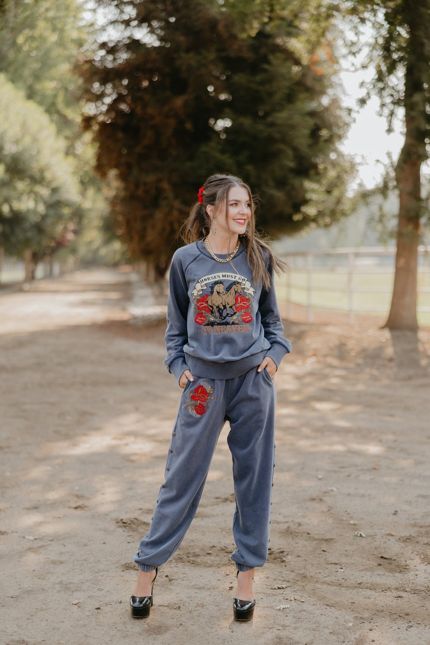 Rodeo Quincy Horses in Heaven Pullover