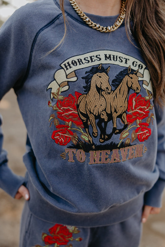 Rodeo Quincy Horses in Heaven Pullover