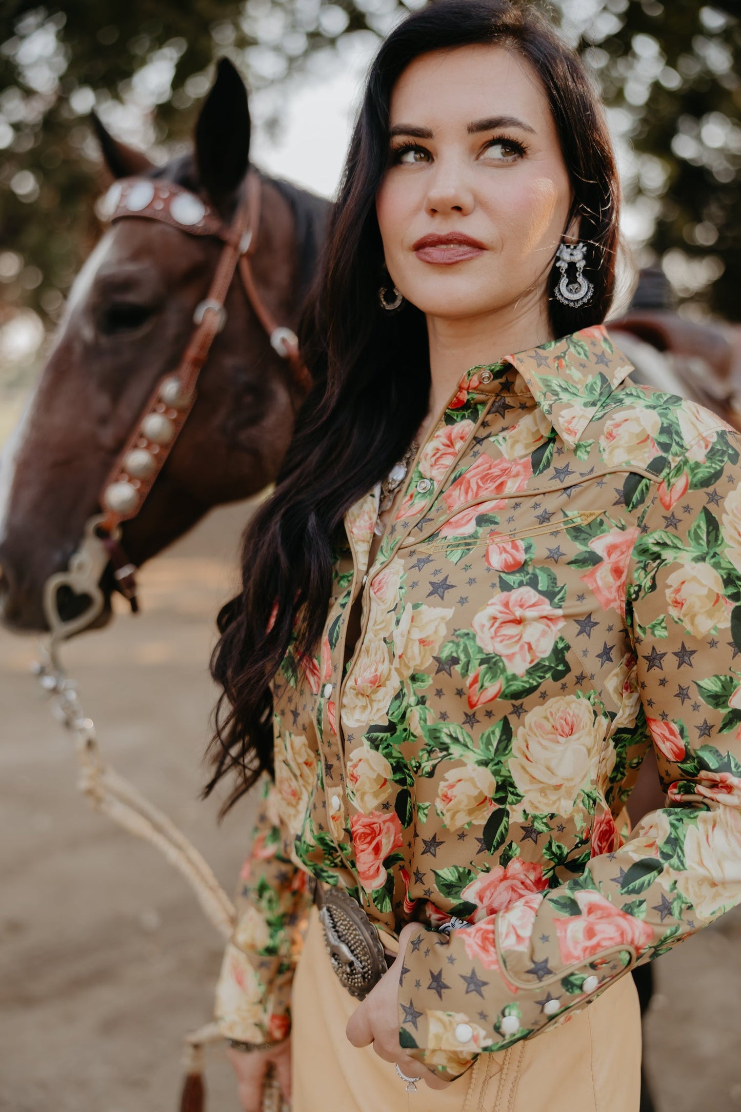 Rodeo Quincy Wildflower Wishes Button Up