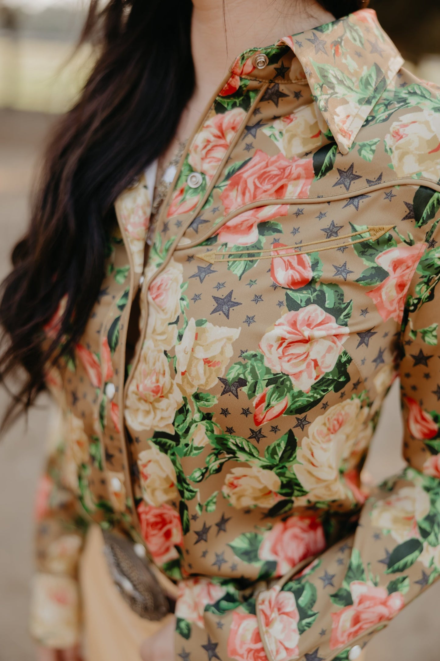 Rodeo Quincy Wildflower Wishes Button Up