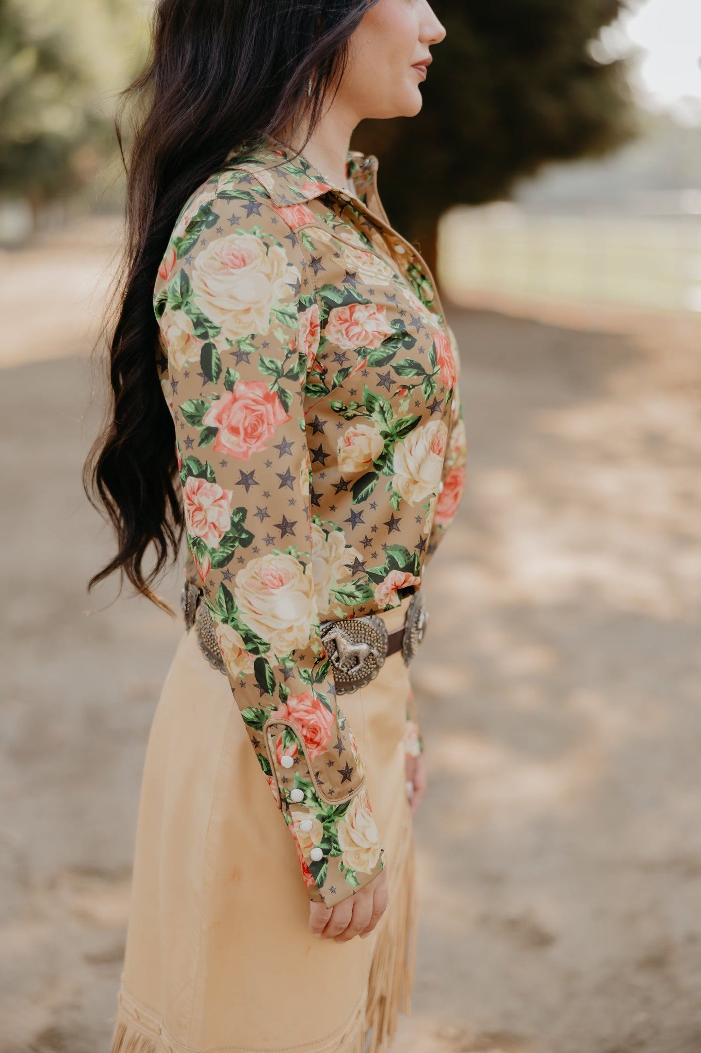 Rodeo Quincy Wildflower Wishes Button Up